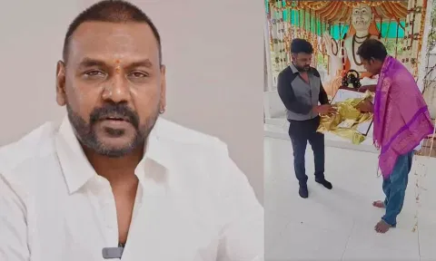 வைரல் ஆசிரியரை நேரில் சந்தித்து பாராட்டி, நிதி உதவி வழங்கிய ராகவா லாரன்ஸ்