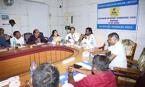 விஜய் வசந்த் எம்.பி தலைமையில் பிஎஸ்என்எல் தொலை தொடர்பு ஆலோசனை கூட்டம்