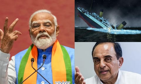 இடைத்தேர்தல் சறுக்கல்.. 'மோடியின் தலைமையில் பாஜக டைட்டானிக் போல் மூழ்கும் - சுப்ரமணிய  சுவாமி