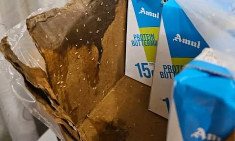 மோர் பாக்கெட்டில் புழு... வீடியோ வெளியிட்ட வாடிக்கையாளர் - மன்னிப்பு கேட்ட அமுல் நிறுவனம்