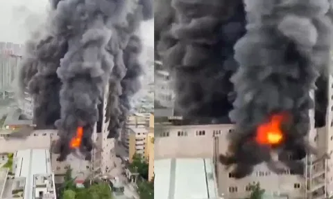 சீனாவில் உள்ள வணிக வளாகத்தில் பயங்கர தீ விபத்து- 16 பேர் பலி