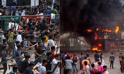 வங்காளதேச வன்முறை: பலி எண்ணிக்கை 105 ஆக உயர்வு - ஊரடங்கு அறிவிப்பு