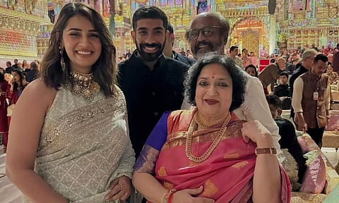 சூப்பர்ஸ்டார் ரஜினிகாந்துடன் எடுத்துக்கொண்ட படத்தை இன்ஸ்டாவில் பகிர்ந்த பும்ரா