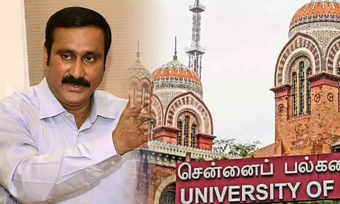 Chennai University, Anbumani Ramadoss