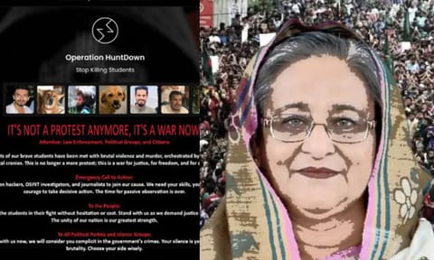 HACKED: 'இனிமேல் இது போர்'.. பிரதமர் அலுவலகம்- காவல்துறை இணையதளங்களை முடக்கிய போராட்டக்காரர்கள்
