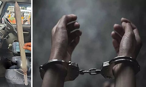 பாரிமுனையில் கத்தியுடன் சுற்றிய கல்லூரி மாணவர்கள்: 3 பேர் கைது