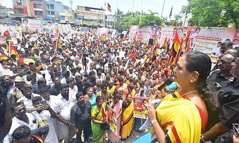 DMDK Protest