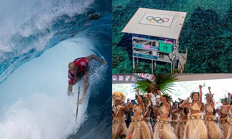 பாரிஸில் இருந்து 16,000 கி.மீ தொலைவில் நடக்கும் ஒலிம்பிக்ஸ் சர்ஃபிங் போட்டிகள்.. ஏன் தெரியுமா?