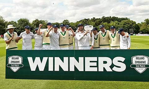 சொந்த மண்ணில் ஜிம்பாப்வேவை வீழ்த்தி முதல் டெஸ்ட் வெற்றியை பதிவுசெய்த அயர்லாந்து