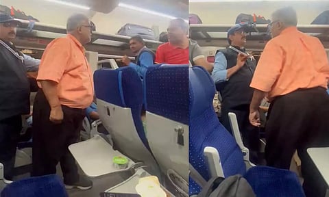 வந்தே பாரத் ரெயிலில் அசைவ உணவு பரிமாறிய ஊழியரை அறைந்த பயணி: வீடியோ