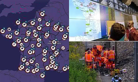 ஒலிம்பிக்ஸை நிறுத்த சதி? பிரான்சில் ரெயில் சேவையைத் தொடர்ந்து தொலைத்தொடர்பு சேவைகளும் முடக்கம்