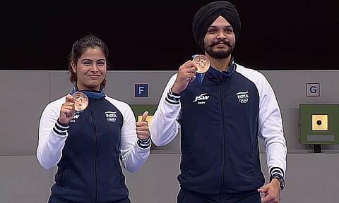 Manu Bhaker, Sarabjot Singh