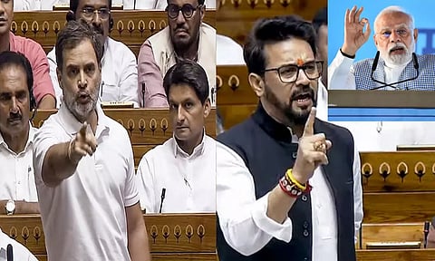 சாதி தெரியாதவர்கள்... சர்ச்சையான அனுராக் தாக்கூர் பேச்சு.. ராகுலின் சாதி இதுதான் - காங்கிரஸ் பதில்