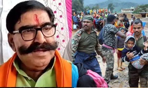 'பசுவதை செய்வதாலேயே கேரளாவில் நிலச்சரிவு.. இன்னும் நிறைய நடக்கும்' - பா.ஜ.க. தலைவர் சர்ச்சை பேச்சு