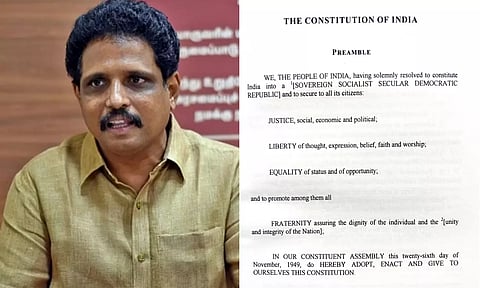 என்.சி.இ.ஆர்.டி. பாடப்புத்தகங்களில் இருந்து அரசியல் சாசன முகவுரை நீக்கம்- சு.வெங்கடேசன் கண்டனம்