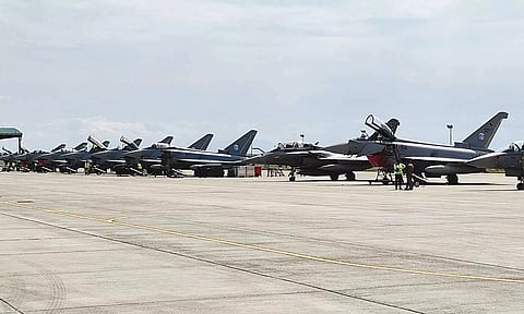 சூலூரில் 2-வது நாளாக போர் விமான பயிற்சி