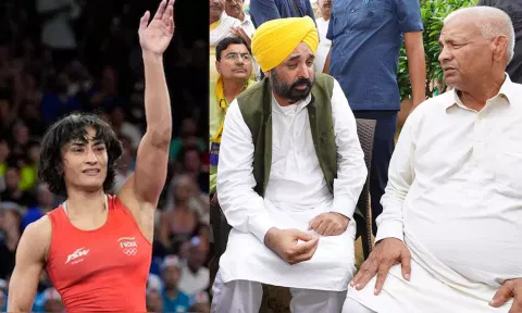 வினேஷ் போகத் பயிற்சியாளர்கள் பாரிஸுக்கு சுற்றுலா சென்றார்களா? - பஞ்சாப் முதல்வர் காட்டம்