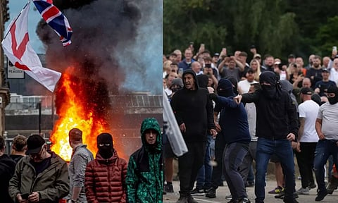 வெறுப்பு.. இனவெறி.. வெறியாட்டம் - இங்கிலாந்து வன்முறையில் 1000 பேர் கைது - முழு பின்னணி!