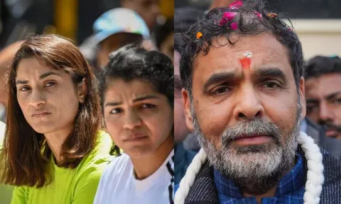 அதிகாரத்தோடு மல்யுத்தம்.. 'ஒலிம்பிக்கில் இந்தியா பின்தங்க வீராங்கனைகளின் போராட்டமே  காரணம்' - WFI தலைவர்