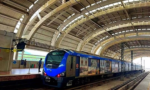 பூந்தமல்லி பணிமனையில் மெட்ரோ ரெயில் சோதனை ஓட்டத்துக்கு தயார்