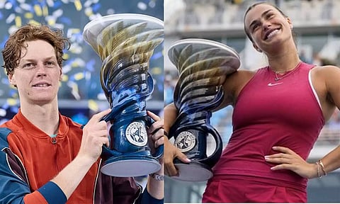 சின்சினாட்டி ஓபன் டென்னிஸ்: சபலென்கா- ஜன்னிக் சின்னெர் சாம்பியன்