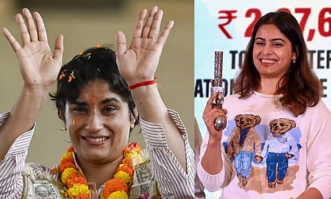 vinesh phogat - manu bhaker