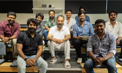 Kamal Haasan with kottukkali team