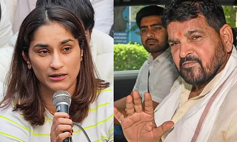 பிரிஜ் பூஷனுக்கு எதிராக வாக்குமூலம் அளிக்கும் வீராங்கனைகளின் பாதுகாப்பு வாபஸ் - வினேஷ் போகத் சாடல்