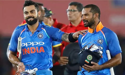 shikhar dhawan - Virat Kohli