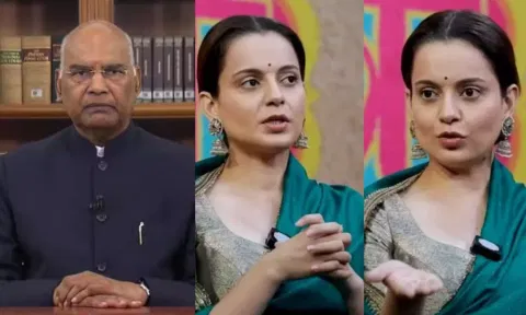 'ராம்நாத் கோவிட் இந்தியாவின் முதல் தலித் ஜனாதிபதி' - உளறிக்கொட்டிய கங்கனா - வைரல் வீடியோ