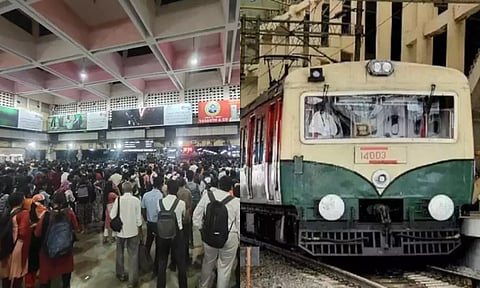 சென்னை சென்ட்ரல்-அரக்கோணம் இடையே ரெயில் சேவை பாதிப்பு சரி செய்யப்பட்டது