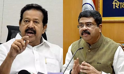 தேசிய கல்விக் கொள்கை: மத்திய அரசு நிர்பந்தம்.. இருமொழிக் கொள்கையில் உறுதியாக இருக்கிறோம் - பொன்முடி