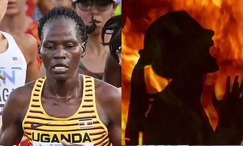 ஒலிம்பிக் ஓட்டப் பந்தய வீராங்கனை மீது பெட்ரோல் ஊற்றி தீவைத்து எரித்த காதலன்..