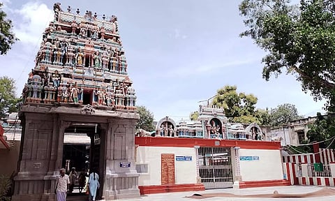மகிசாசுர மர்த்தினி அமைப்பில் சீரமைக்கப்பட்ட கோனியம்மன் கோவில்