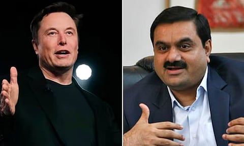 Elon Musk - Gautam Adani