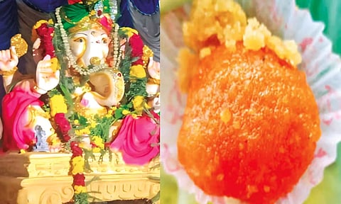 விநாயகர் சிலையில் வைத்து வழிபட்ட லட்டு ரூ.1½ லட்சத்துக்கு ஏலம்