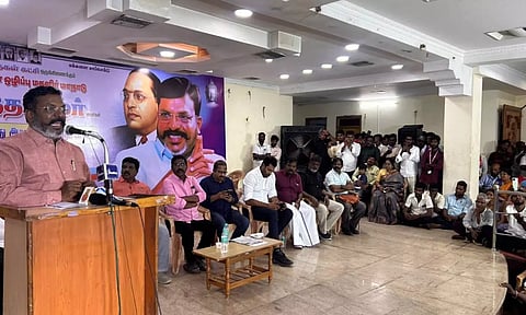 மது ஒழிப்பு மாநாட்டில் பெண்கள் சீருடையுடன் பங்கேற்க வேண்டும்-திருமாவளவன்