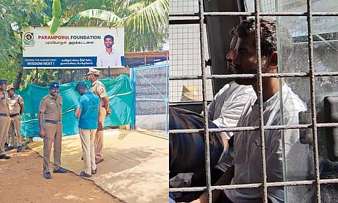 மகா விஷ்ணு அலுவலகத்தில் ஹார்ட் டிஸ்க் மற்றும் முக்கிய ஆவணங்கள் பறிமுதல்