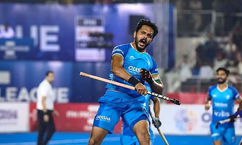 ஆசிய சாம்பியன்ஸ் கோப்பை: தென்கொரியாவை வீழ்த்தி இறுதிப்போட்டிக்கு இந்தியா முன்னேறியது