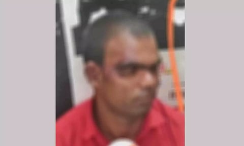 நில பிரச்சனை காரணமாக உறவினரை அரிவாளால் வெட்டிய வாலிபர் கைது