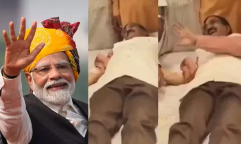 மோடி பர்த்டே முகாம்.. ரத்தம் தருவதுபோல் போஸ் கொடுத்துவிட்டு நழுவிய பாஜக மேயர் - வீடியோ வைரல்