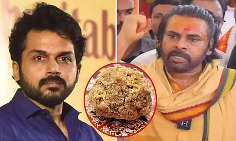 karthi - pawan kalyan - laddu