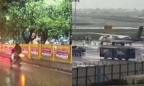 சென்னையில் மழை- விமான சேவை பாதிப்பு