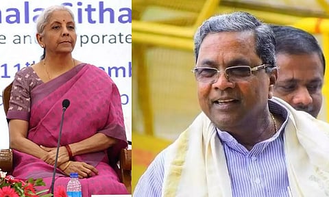 Finance Minister Nirmala Sitharaman - Karnataka CM Siddaramaiah