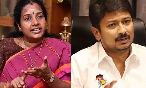 உதயநிதி ஸ்டாலினுக்கு துணை முதல்வர் பதவி: தி.மு.க.வின் வாரிசு அரசியலையே காட்டுகிறது- வானதி சீனிவாசன்