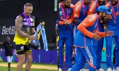 சிபிஎல் 2024: ரோகித் சர்மாவை போல கொண்டாடிய டு பிளெசிஸ்- வைரலாகும் வீடியோ