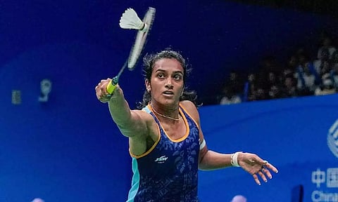 டென்மார்க் ஓபன் பேட்மிண்டன்: முதல் சுற்றில் வெற்றி பெற்றார் பி.வி.சிந்து