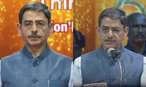 தமிழ்த்தாய் வாழ்த்தில் விடுபட்ட  'திராவிடநல் திருநாடு..' ஆளுநர் ரவி பங்கேற்ற இந்தி விழாவில் சர்ச்சை