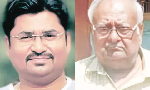 வினய் மற்றும் அவரது தந்தை வீரபத்ரய்யாவை காணலாம்.