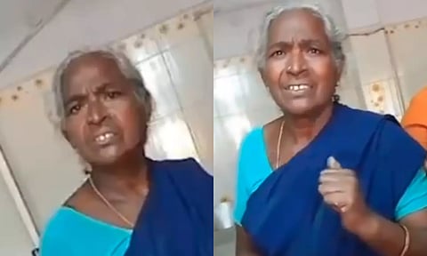 புறநோயாளிகள் பிரிவில் பணியாளர் இல்லை.. கேள்வி கேட்டவரை வசைபாடிய  தூய்மைப்பணியாளர்